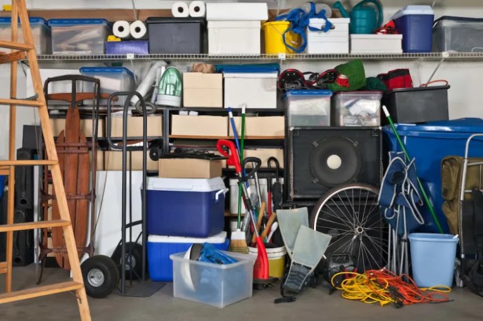 Seasonal item storage in garage